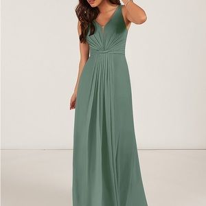 Azazi bridesmaid dress (eucalyptus green) $99
